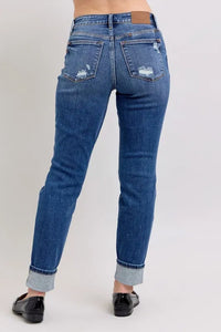 Comfortable Midi Rise Jeans for Plus Size Women – Judy Blue Denim