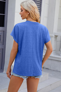 V-Neck Short Sleeve T-Shirt Trandify deal