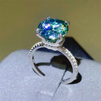 5 Carat Moissanite Zircon 925 Sterling Silver Ring Trandify Deal