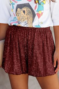 Sequin Elastic Waist Shorts Trandify Deal