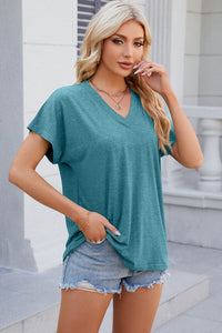 V-Neck Short Sleeve T-Shirt Trandify deal