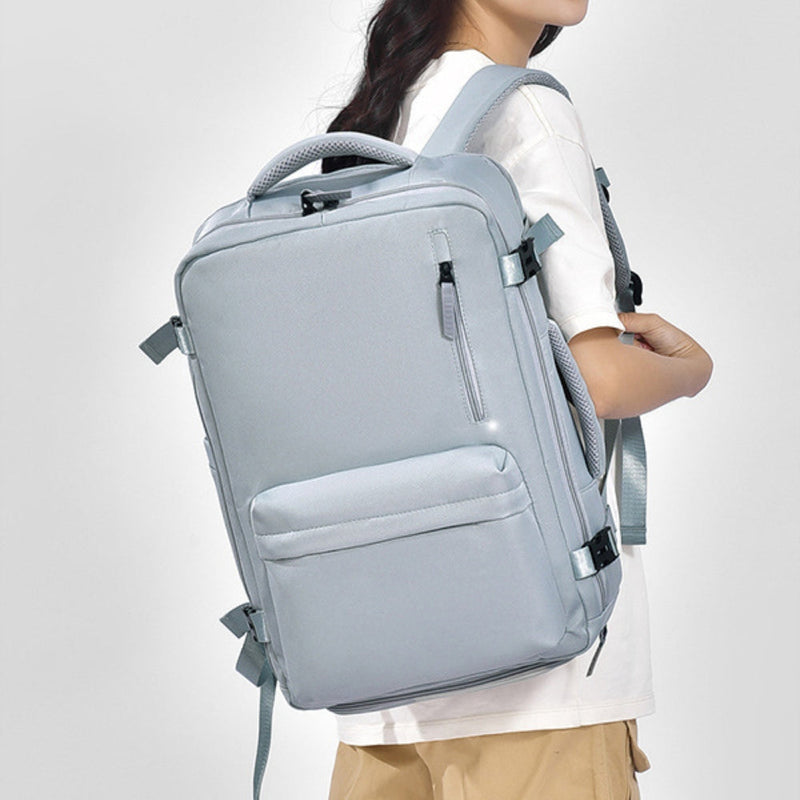 Oxford Cloth Side Pockets Backpack Bag with Handles Trandify Deal