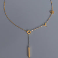 Titanium Steel Letter Necklace Trandify deal