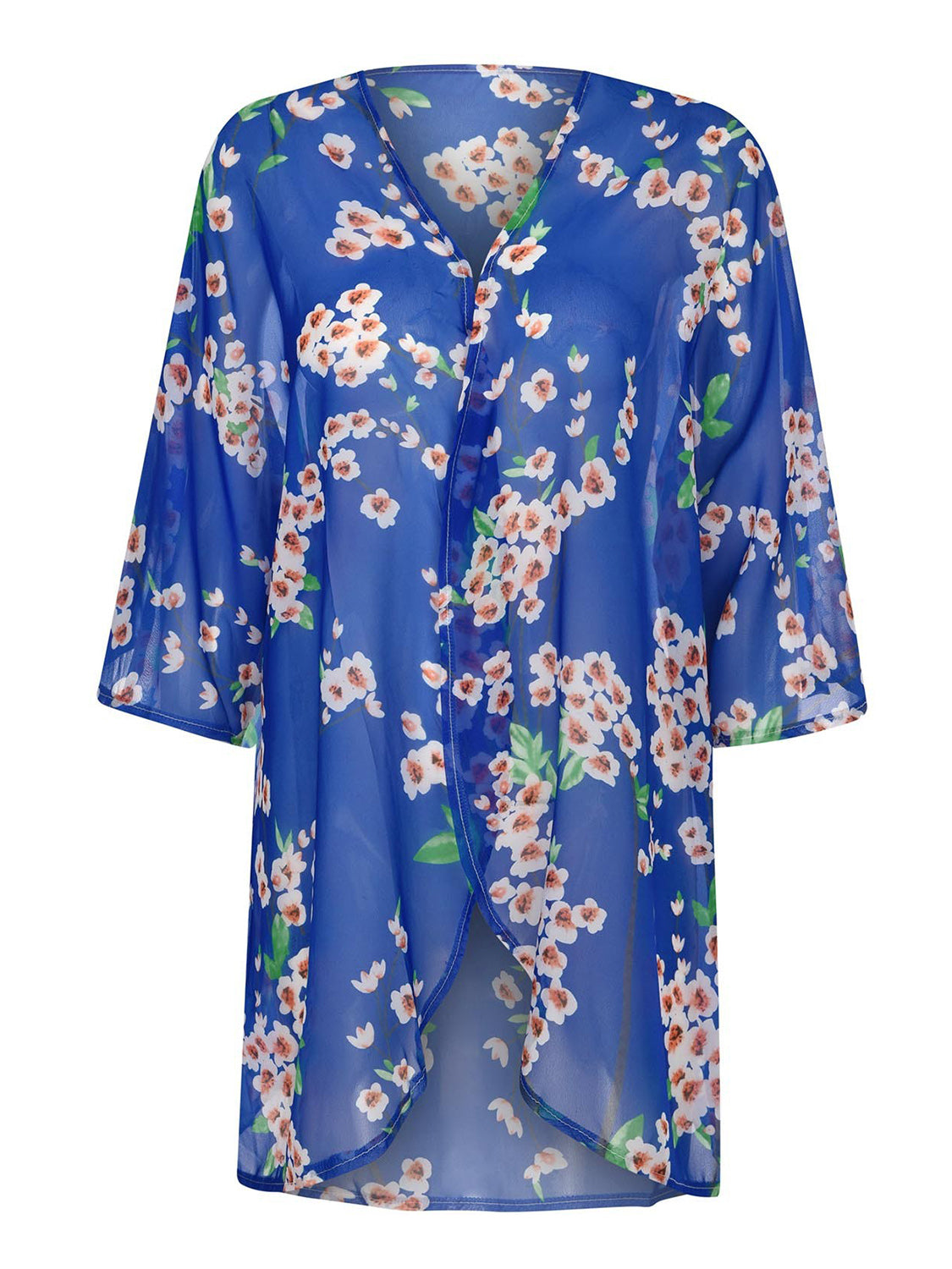 Open Front Half Sleeve Cover-Up Trandify deal