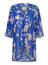 Open Front Half Sleeve Cover-Up Trandify deal