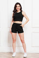 Round Neck Tank and Drawstring Shorts Set Trandify deal