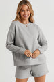 Double Take Full Size Texture Long Sleeve Top and Drawstring Shorts Set Trandify Deal