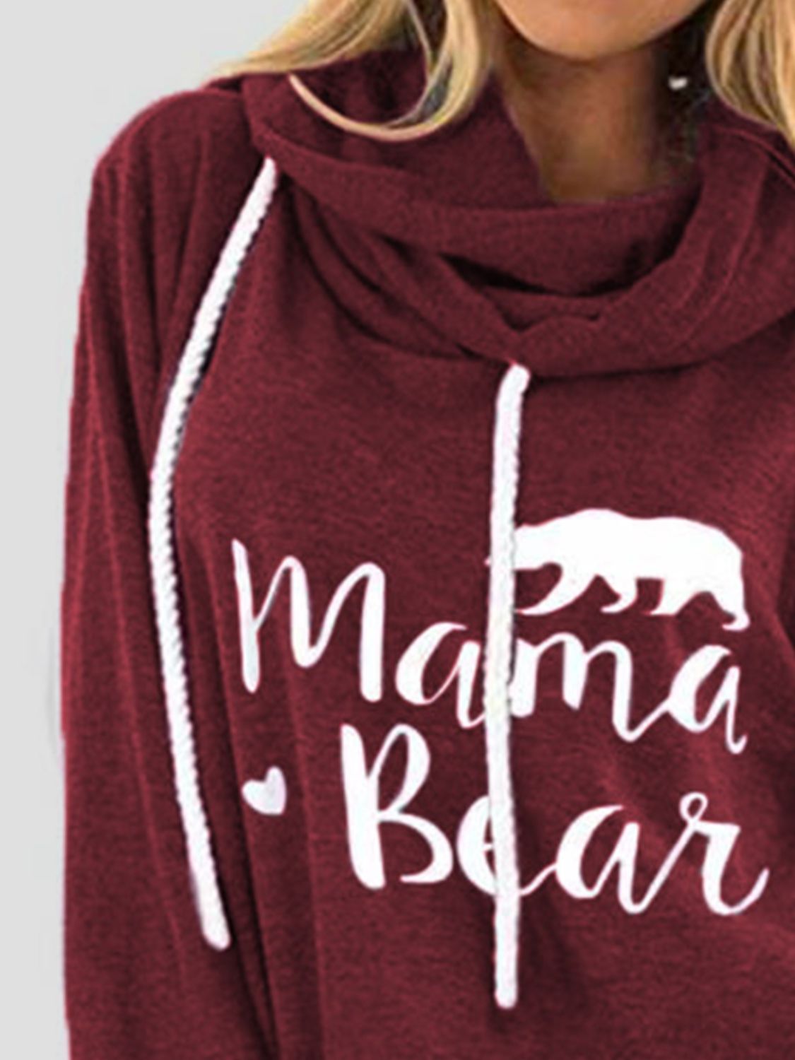 Drawstring Letter Graphic Long Sleeve Hoodie Trandify Deal