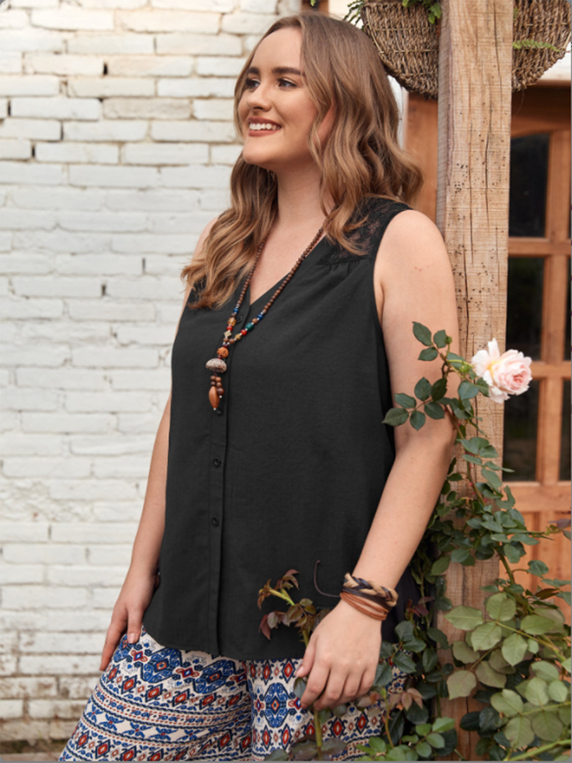 Plus Size V-Neck Tank Trandify deal
