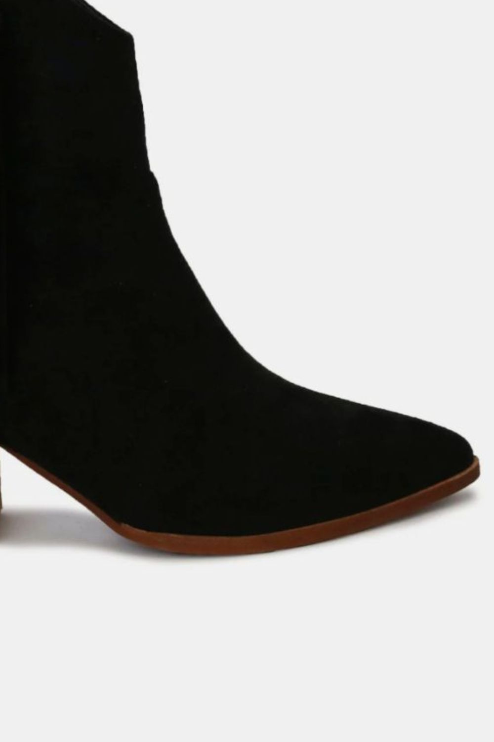 Beast Fashion Suede Fringe Point Toe Ankle Boots Trandify Deal