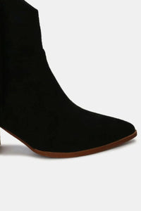Beast Fashion Suede Fringe Point Toe Ankle Boots Trandify Deal