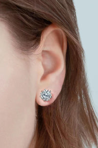 Stuck On You 4 Carat Moissanite Stud Earrings Trandify Deal