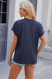 V-Neck Short Sleeve T-Shirt Trandify deal