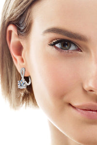 4 Carat Moissanite 925 Sterling Silver Earrings Trandify Deal