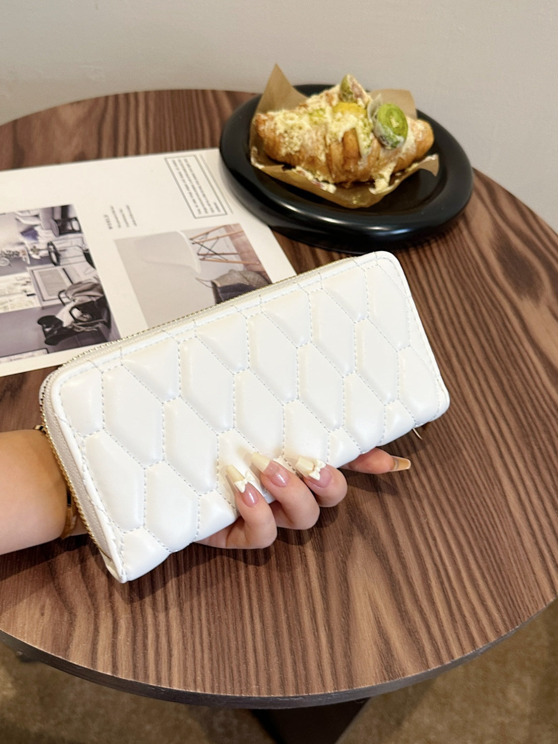 PU Leather Solid Color Wallet Trandify deal