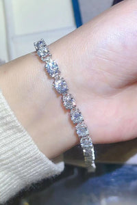 10 Carat Moissanite Platinum-Plated Bracelet Trandify Deal