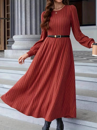 Women’s ribbed long sleeve sweater dress for fall winter | Cozy bodycon knit dress | Trendy casual outfit