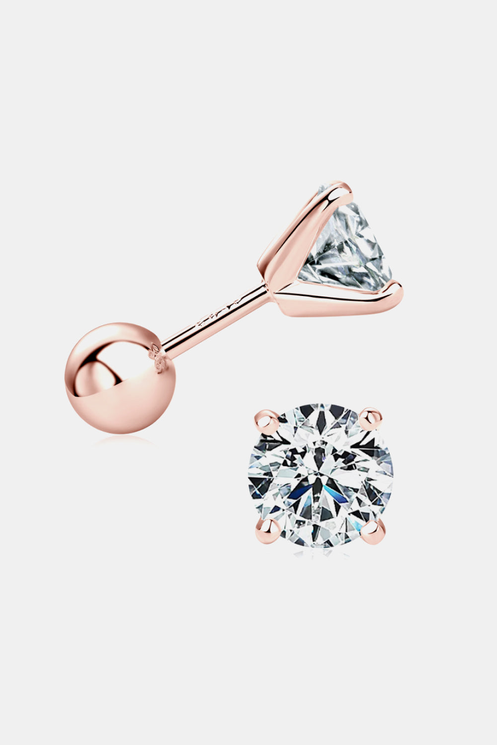 2 Carat Moissanite 925 Sterling Silver Stud Earrings Trandify Deal