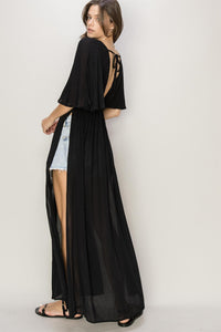 HYFVE Tie Back Maxi Split Cover Up Dress Trandify deal