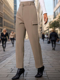 High Waist Straight Pants Trandify deal
