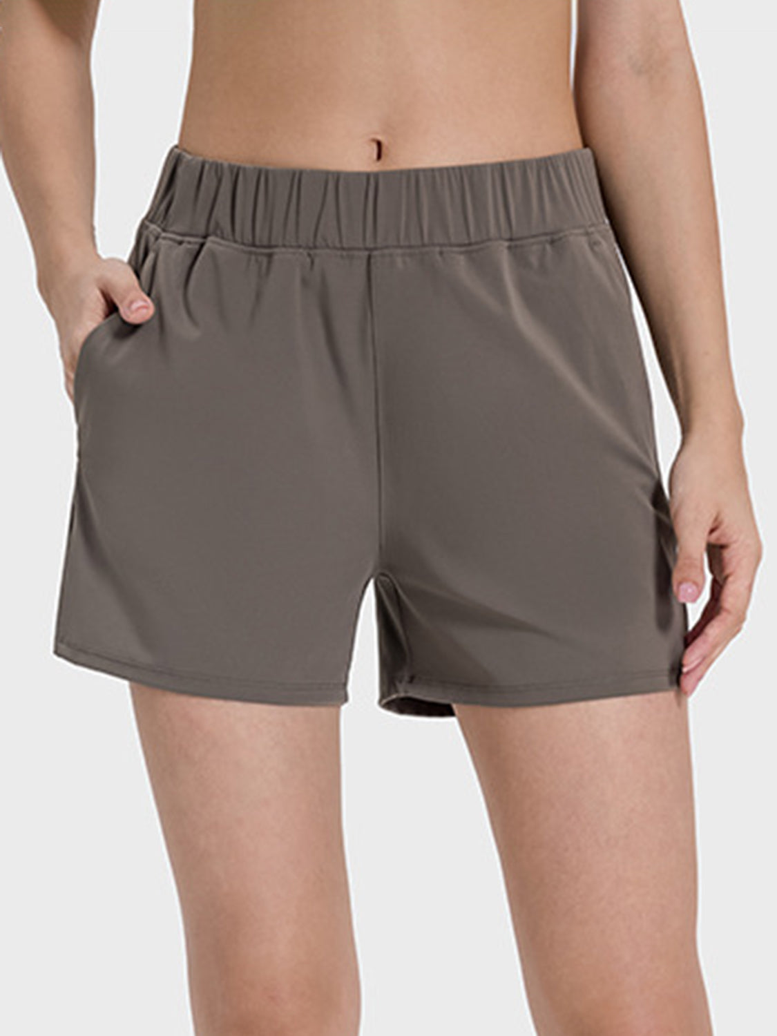 Millennia Elastic Waist Active Shorts Trandify deal