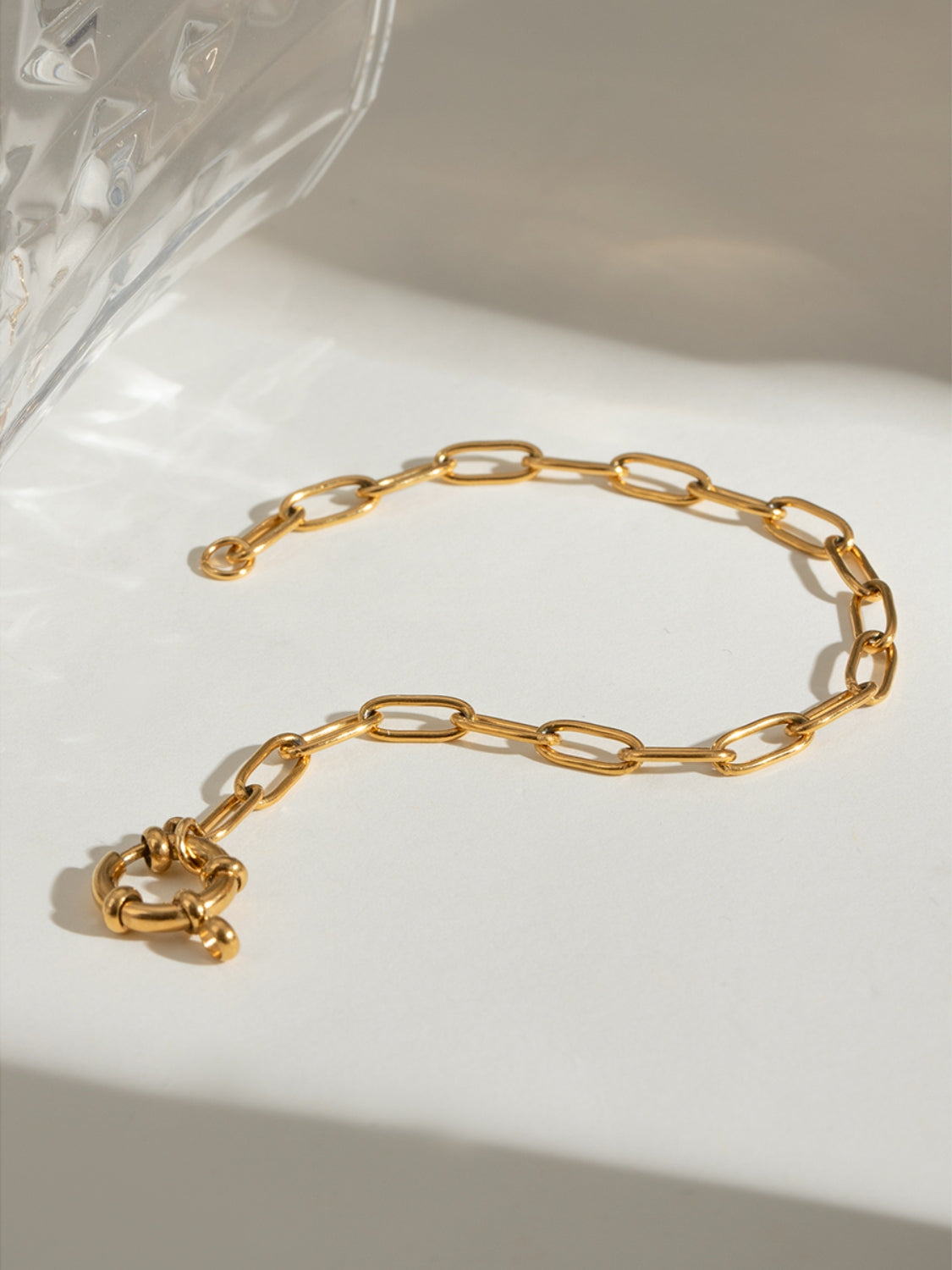 18K Gold-Plated Stainless Steel Chain Bracelet Trandify Deal