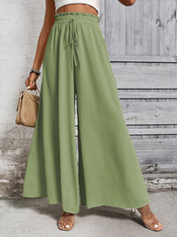 Tied High Waist Wide Leg Pants Trandify deal