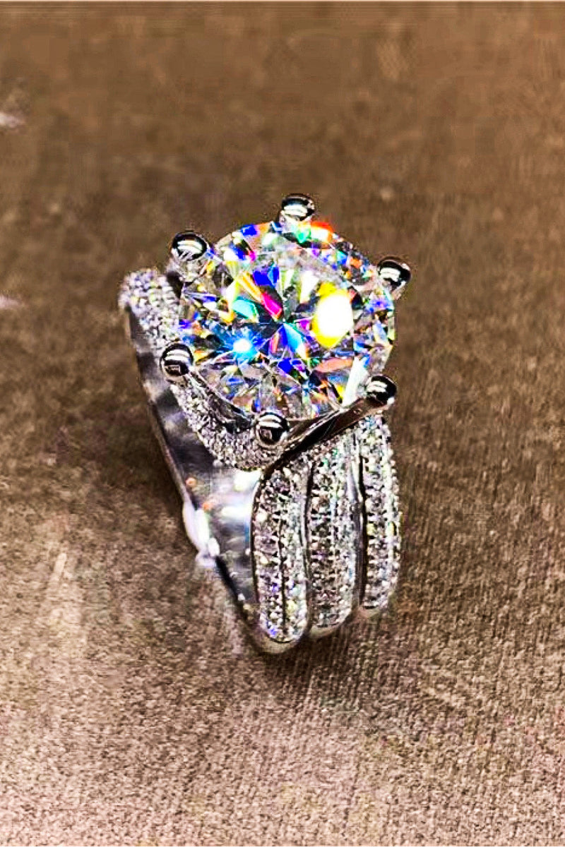 Adored 3 Carat Moissanite Three-Layer Ring Trandify Deal
