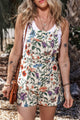 Women’s Floral Print Square Neck Romper – Stylish Summer Outfit