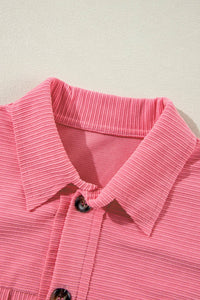 Collared Neck Long Sleeve Shirt Trandify Deal