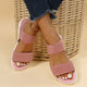 Rubber Open Toe Low Heel Sandals Trandify Deal