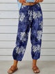 Printed Tied Cropped Pants Trandify deal