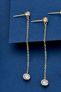 Adored Moissanite Chain Earrings Trandify Deal