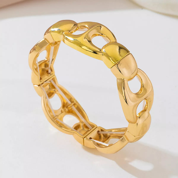 18K Gold-Plated Chain Link Bracelet for Women | Dainty Jewelry
