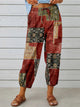 Printed Tied Cropped Pants Trandify deal