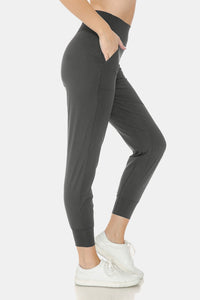 Leggings Depot Wide Waistband Slim Active Joggers Trandify deal