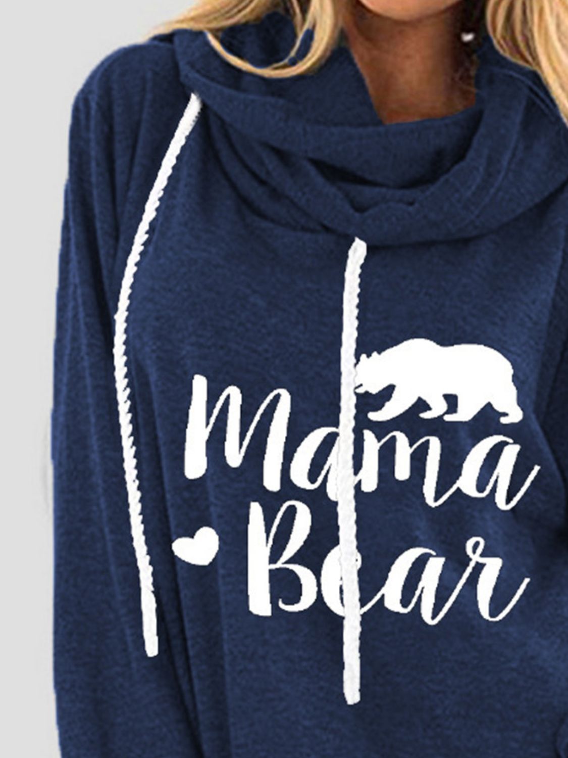 Drawstring Letter Graphic Long Sleeve Hoodie Trandify Deal