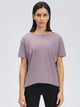 Soft breathable women's tee for gym and everyday outfits