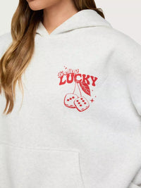 Women's Oversized Graphic Hoodie Drop Shoulder Sweatshirt