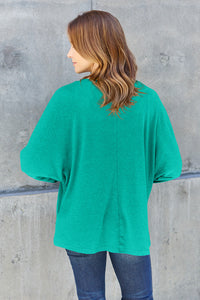 Double Take Full Size Round Neck Long Sleeve T-Shirt Trandify Deal