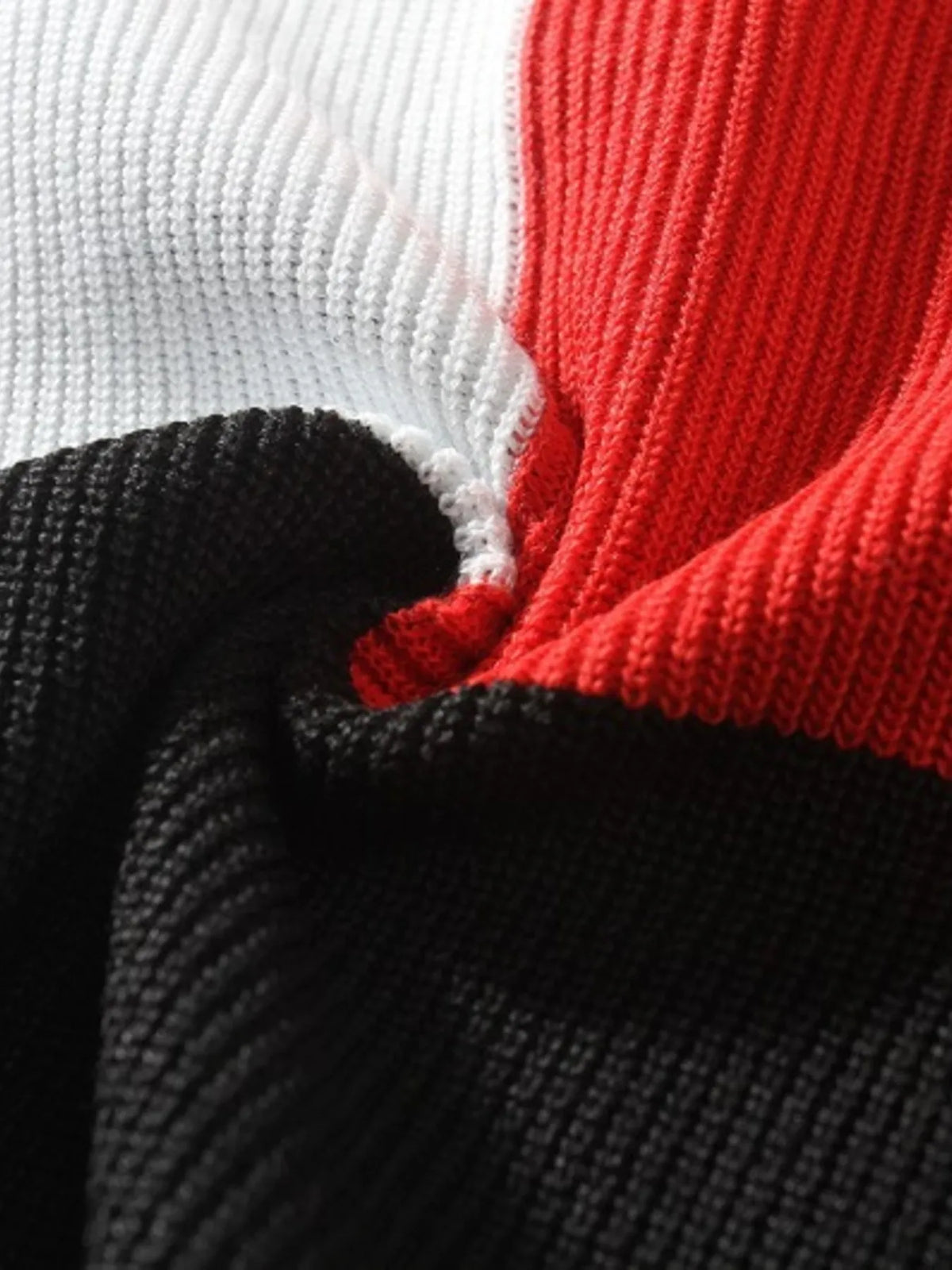 Men’s Plus Size Color Block Sweater – Regular Fit, Affordable Price, Free Shipping