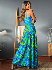 Twisted Printed V-Neck Cami Dress Trandify deal