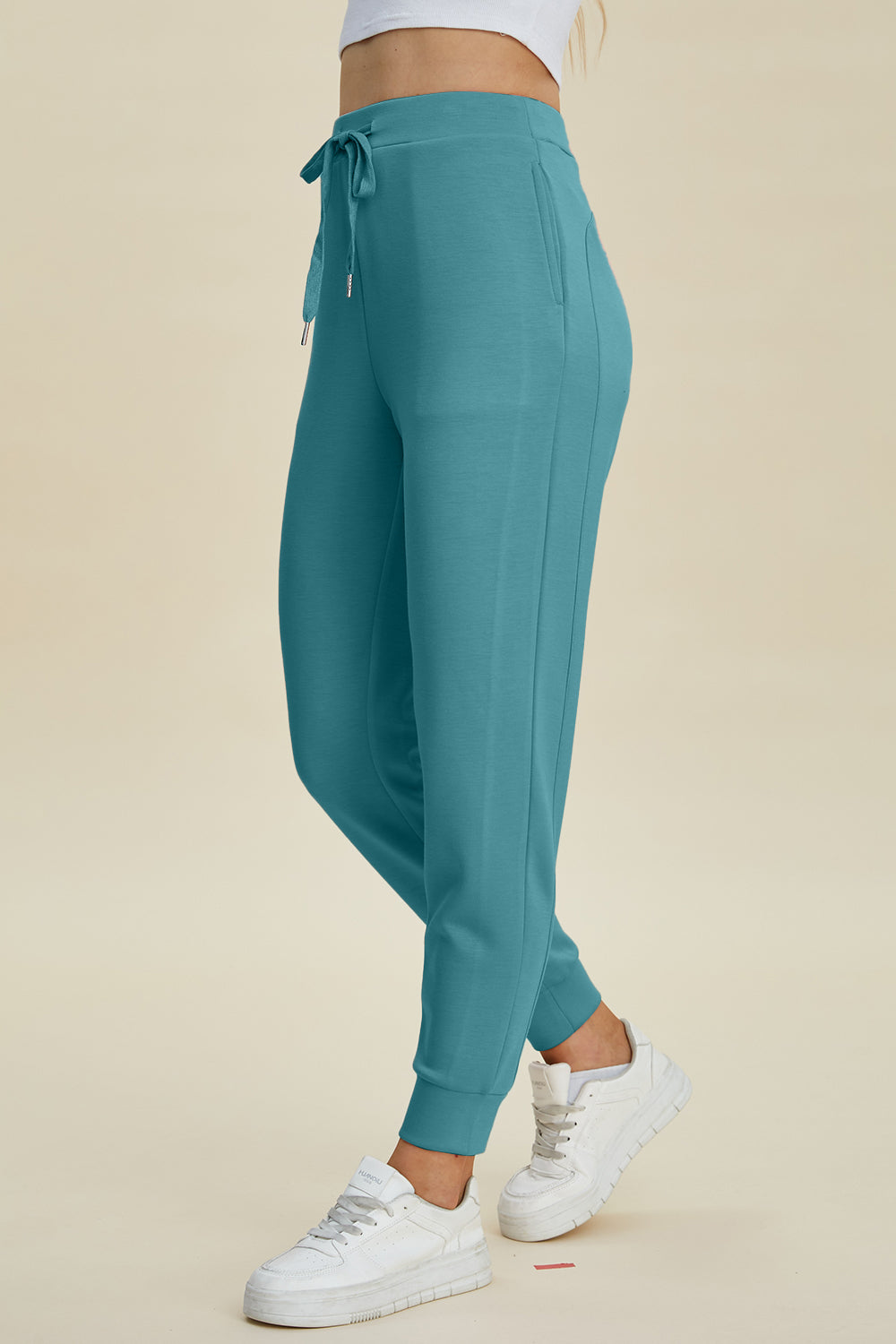 Basic Bae Full Size Air Scuba Drawstring High Waist Joggers Trandify Deal