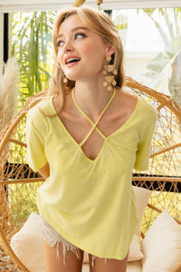 BiBi Tied Detail Short Sleeve T-Shirt Trandify Deal