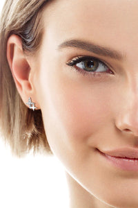 Moissanite 925 Sterling Silver Star Shape Earrings Trandify Deal