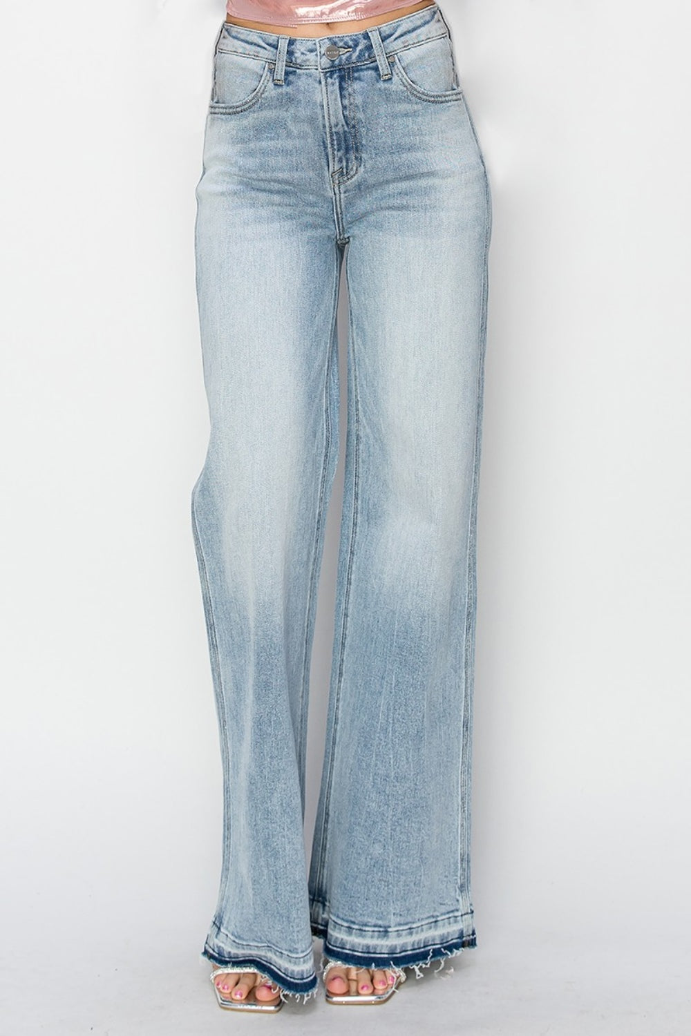 Risen Full Size High Rise Wide Leg Jeans - Trandify Deal