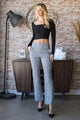 Plus Size Flare Pants with Wide Waist – Casual & Office Wear Outfit
