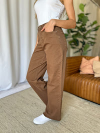 RFM Full Size High Rise Garment Dye Wide Leg Jeans Trandify Deal