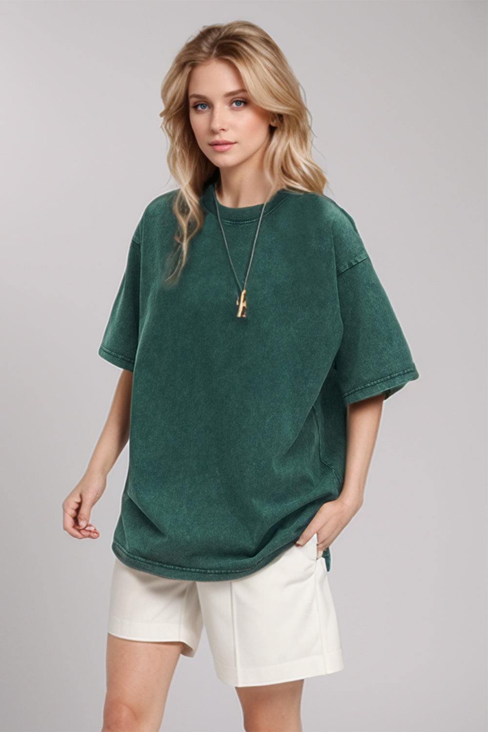 Basic Bae Round Neck Half Sleeve T-Shirt Trandify Deal