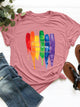 Graphic Round Neck Short Sleeve T-Shirt Trandify deal